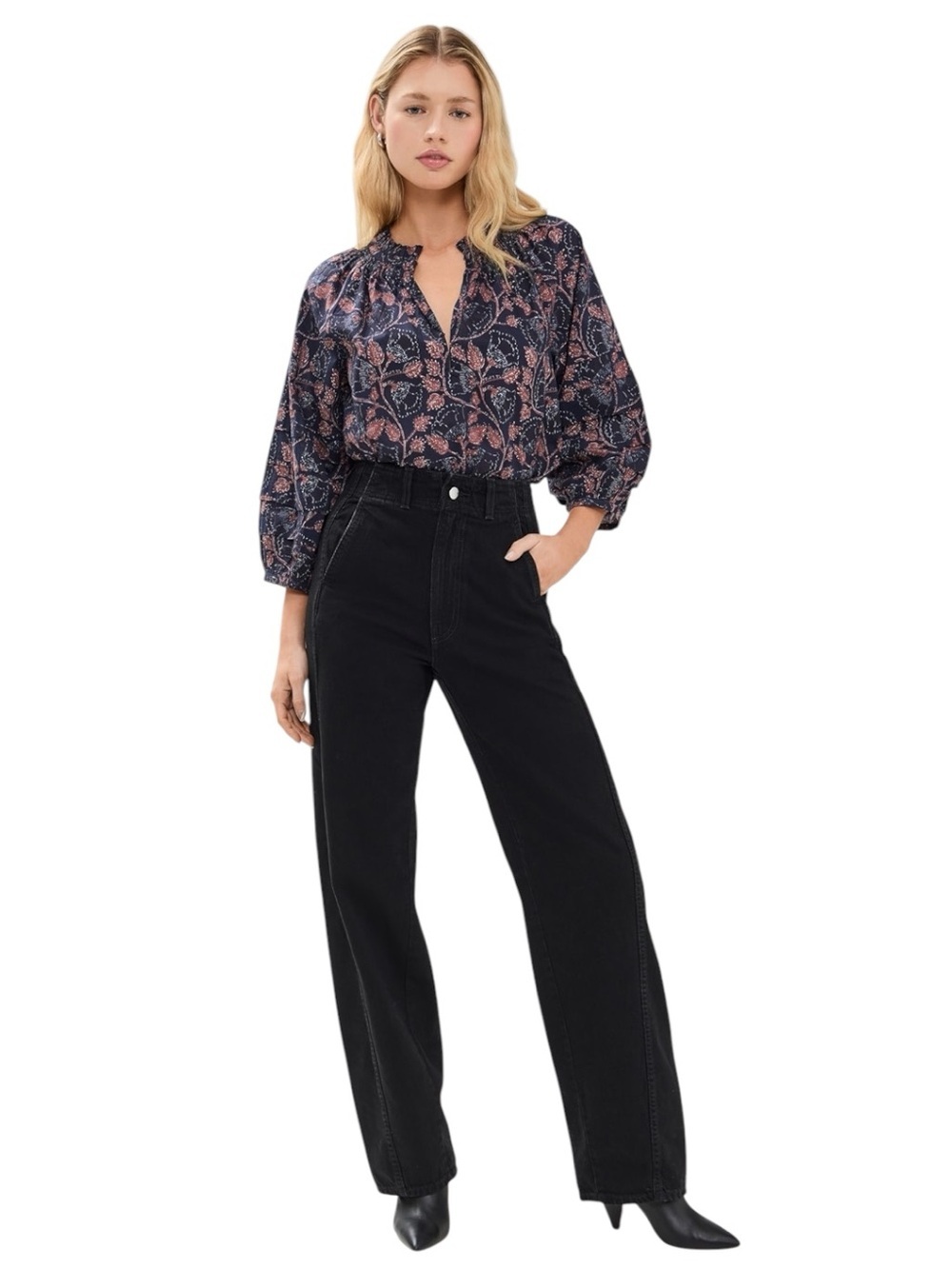 Apiece Apart Meridian Luna Wash Relaxed Wide Leg Jeans Size 29 Worn Once